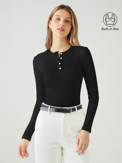 Ribanalı Henley Bralet Üst