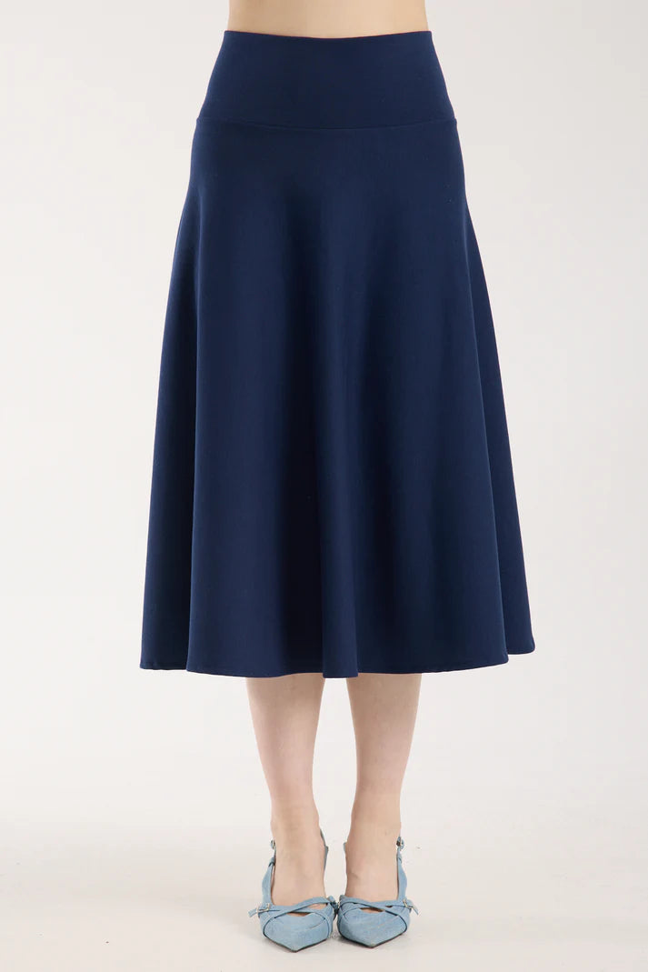 2 Parça set Puf Kollu Kayık Yaka Brami Üst & Korsajlı Kloş Etek