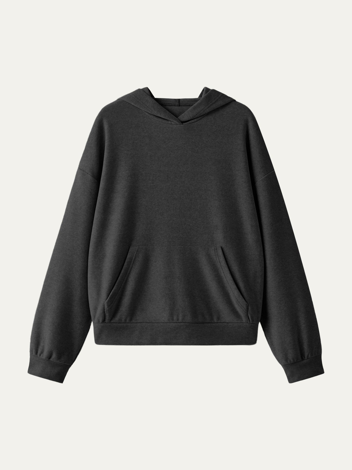 Rahat Havlu Dokuma Kanguru Kapüşonlu Sweatshirt