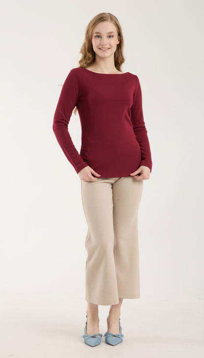 Kayık Yaka Brami Üst