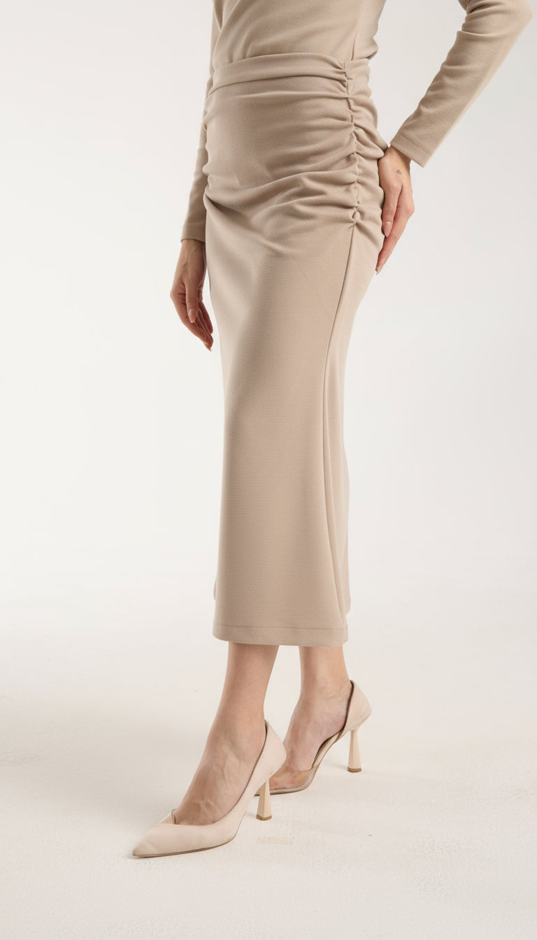 Yandan Büzgülü Deniz Kızı Etek