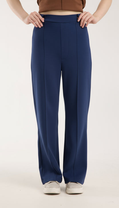 Yüksek Bel Düz Paça Pantolon