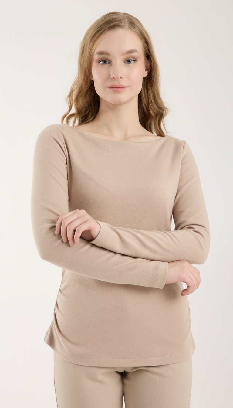 Kayık Yaka Brami Üst