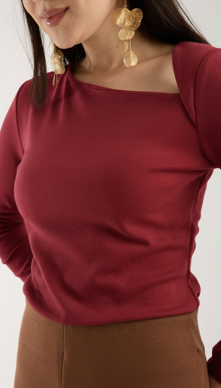 Asimetrik Yaka Brami Üst