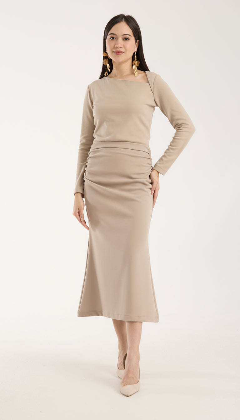 Yandan Büzgülü Deniz Kızı Etek