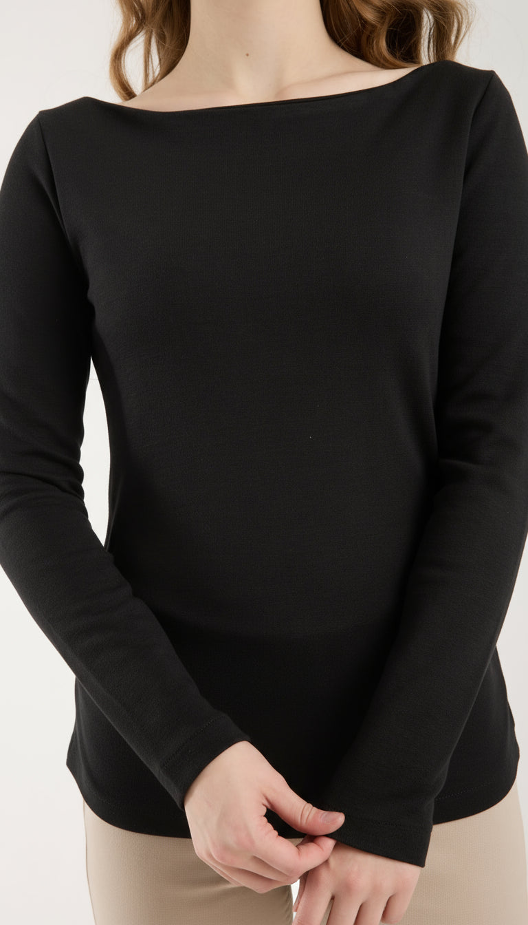 Kayık Yaka Brami Üst