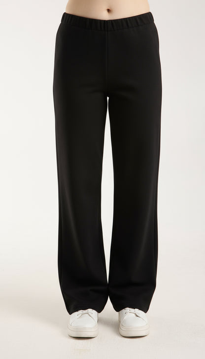 Dokulu Orta Bel Pull-on Pantolon