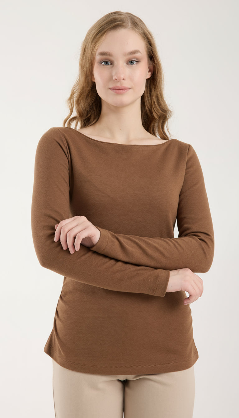 Kayık Yaka Brami Üst