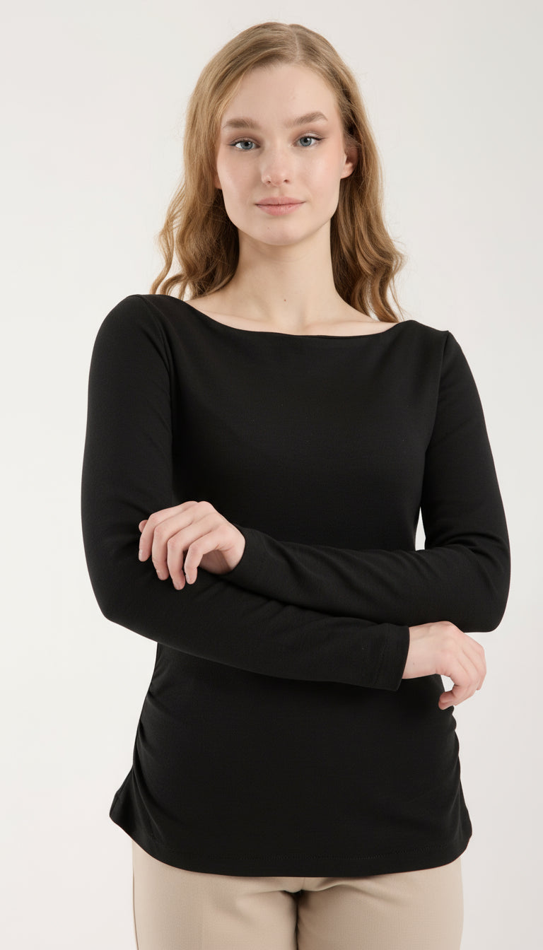 Kayık Yaka Brami Üst