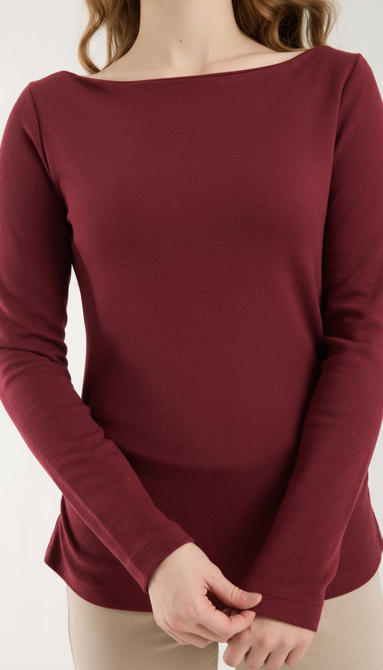 Kayık Yaka Brami Üst