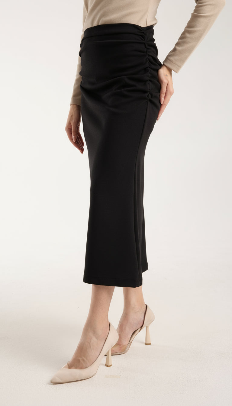 Yandan Büzgülü Deniz Kızı Etek