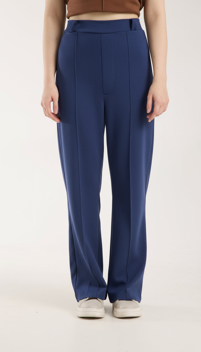 Yüksek Bel Düz Paça Pantolon