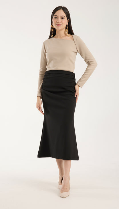 Yandan Büzgülü Deniz Kızı Etek