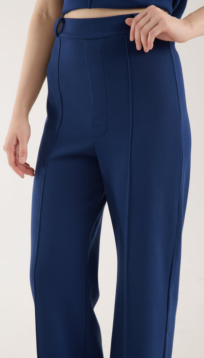 Yüksek Bel Düz Paça Pantolon