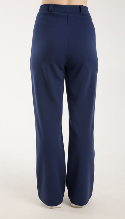 Yüksek Bel Düz Paça Pantolon