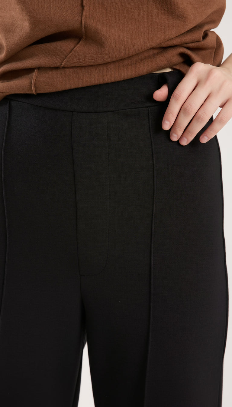 Yüksek Bel Düz Paça Pantolon