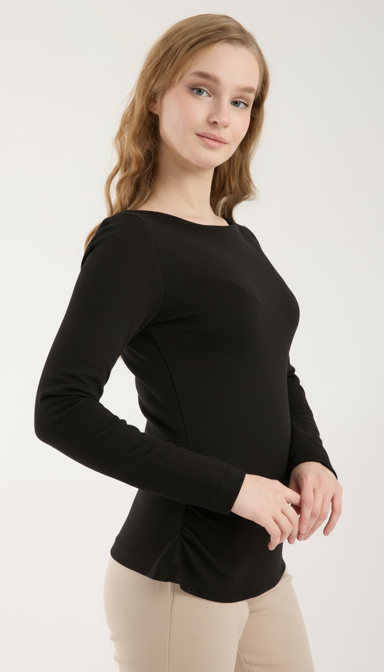 Kayık Yaka Brami Üst