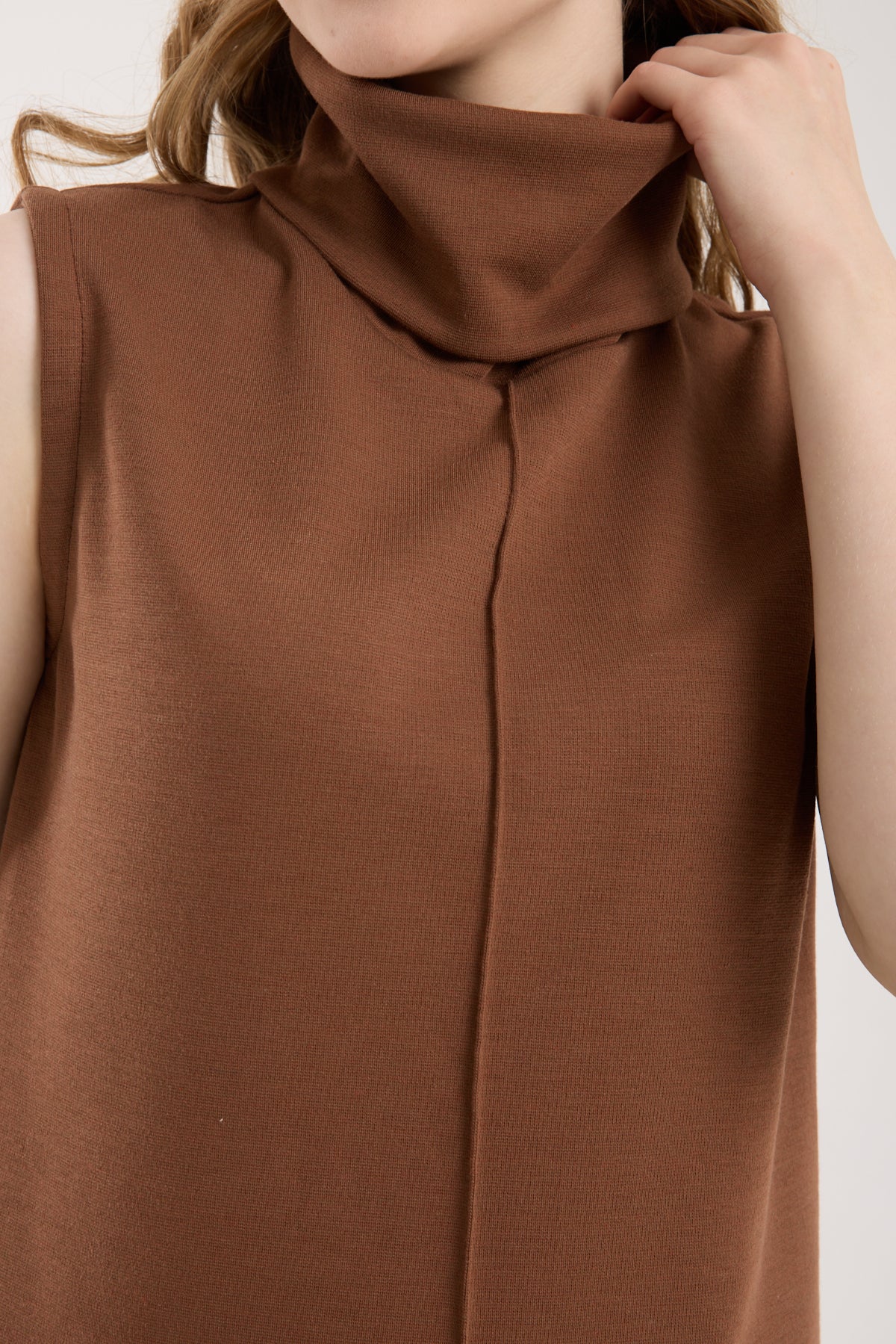 2'li Takım Yırtmaç Detaylı Üst & Yüksek Bel Düz Kesim Pantolon