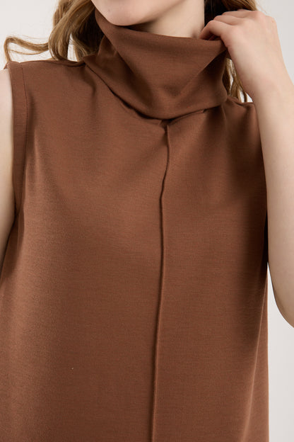 2'li Takım Yırtmaç Detaylı Üst & Yüksek Bel Düz Kesim Pantolon