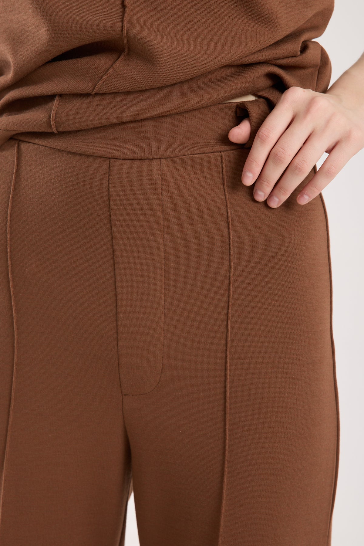 Yüksek Bel Düz Paça Pantolon