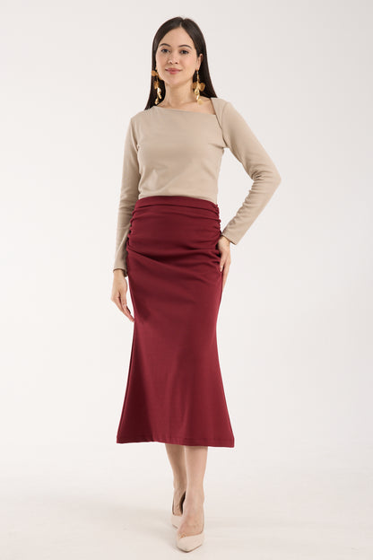 Yandan Büzgülü Deniz Kızı Etek