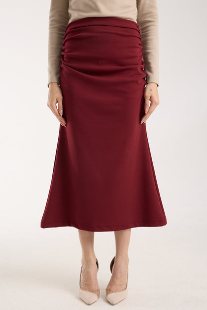 Yandan Büzgülü Deniz Kızı Etek