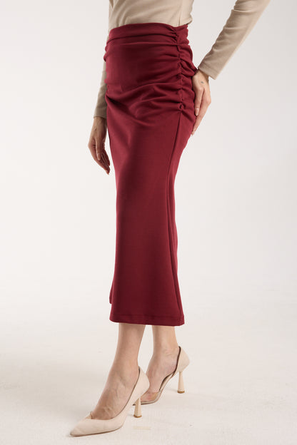 Yandan Büzgülü Deniz Kızı Etek