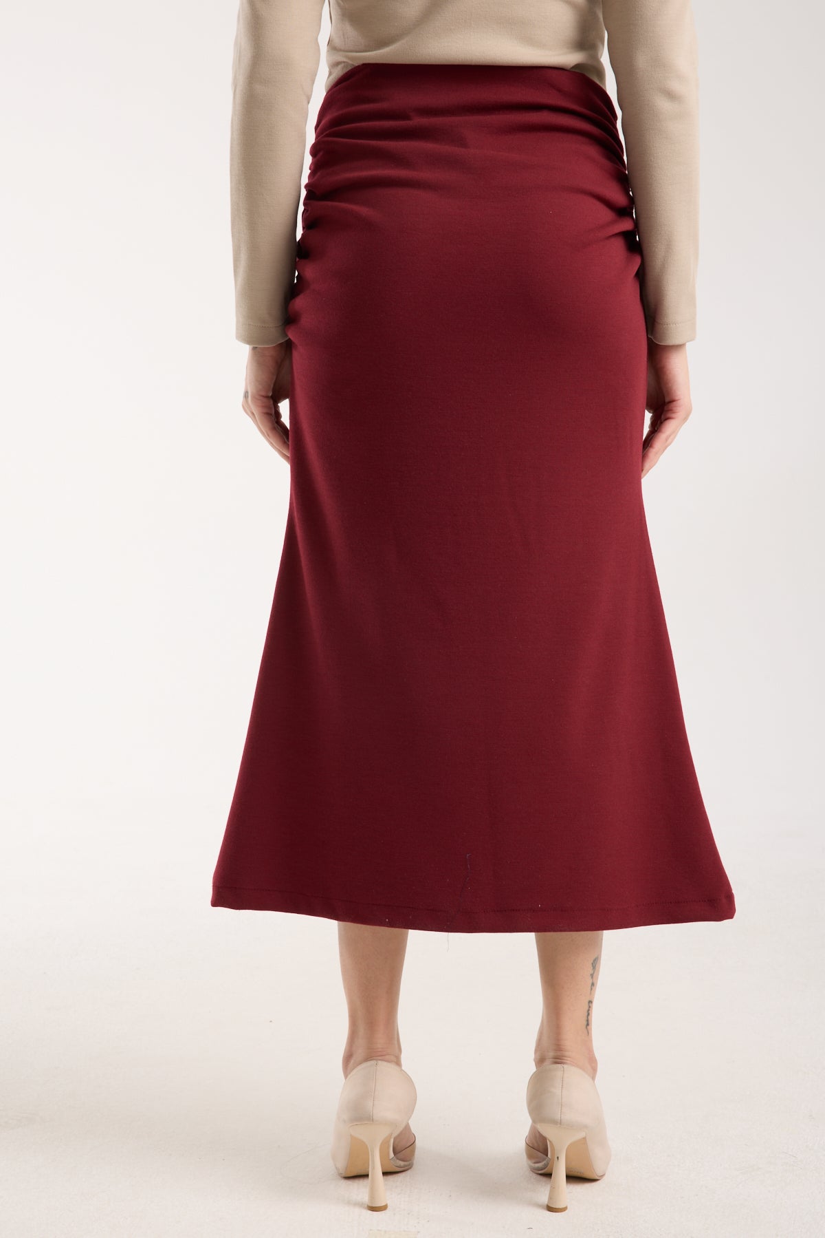 Yandan Büzgülü Deniz Kızı Etek