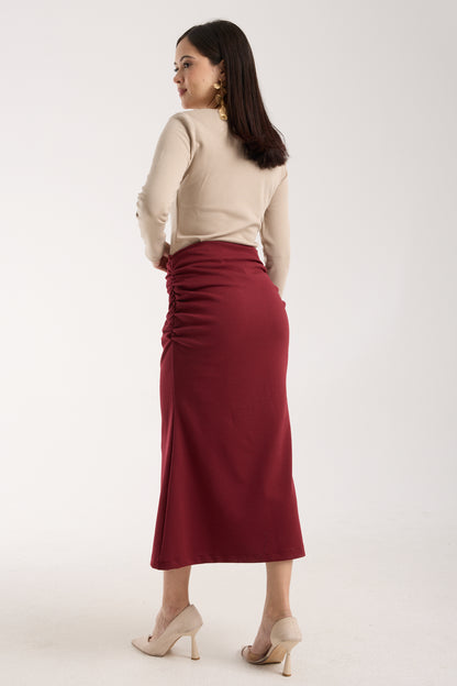 Yandan Büzgülü Deniz Kızı Etek