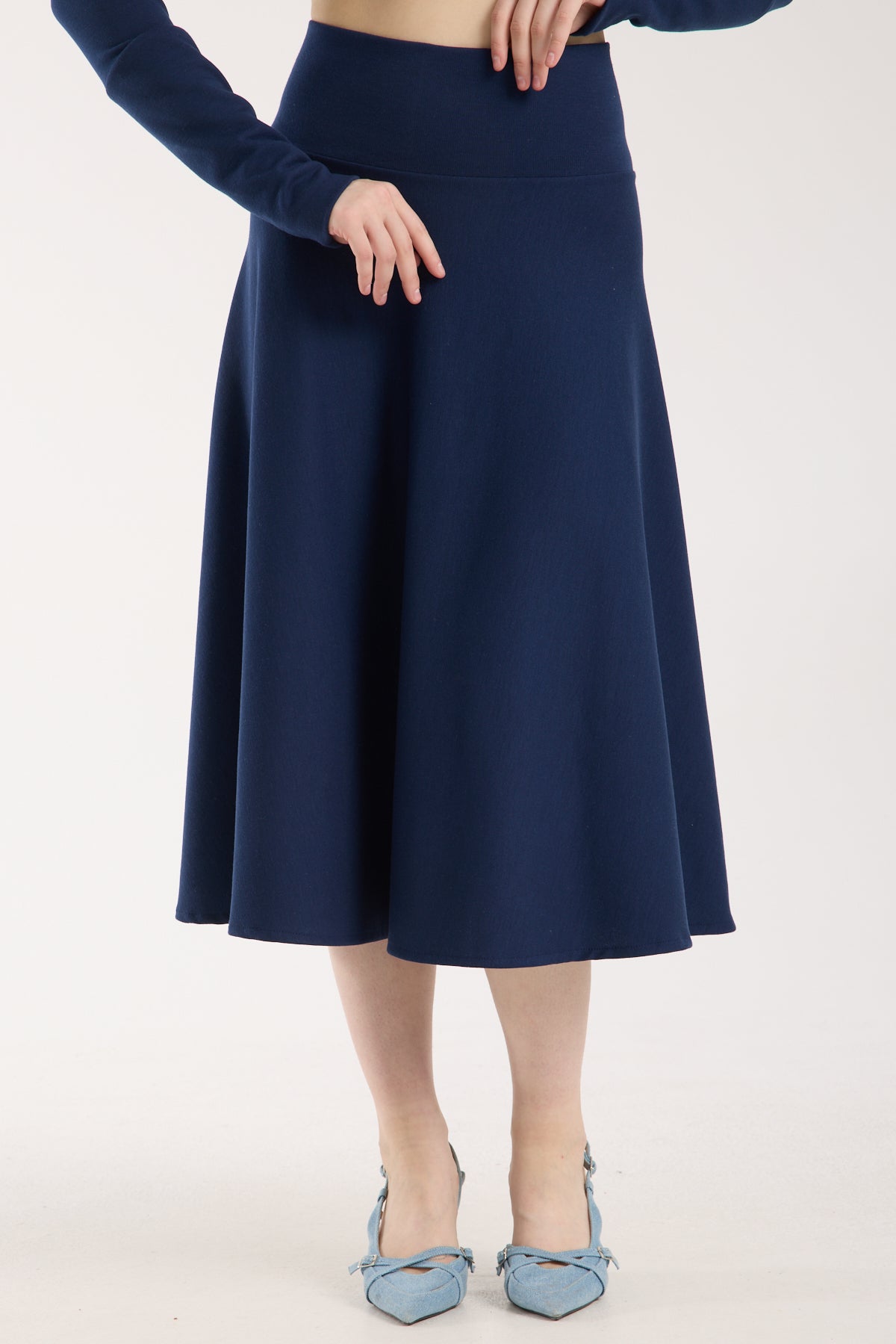 Korsajlı Kloş Etek