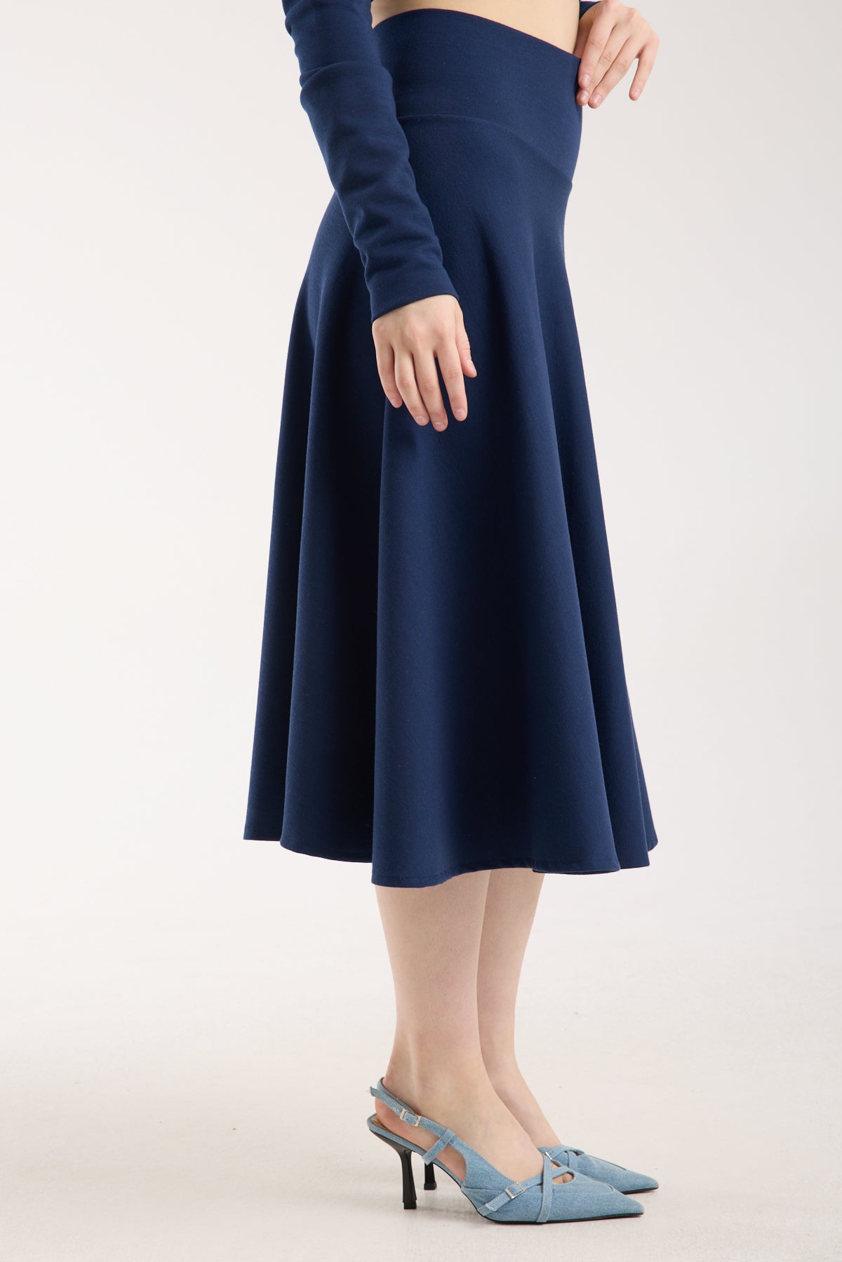 Korsajlı Kloş Etek