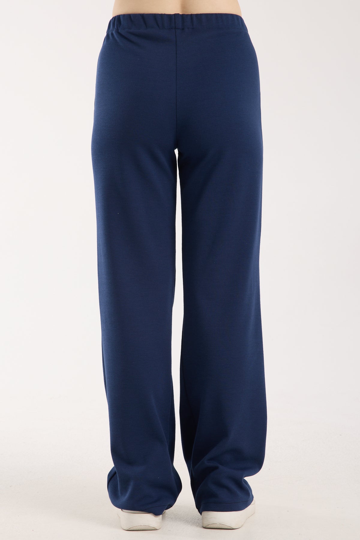 Dokulu Orta Bel Pull-on Pantolon