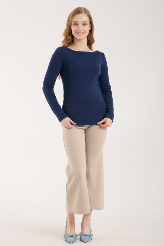 Kayık Yaka Brami Üst