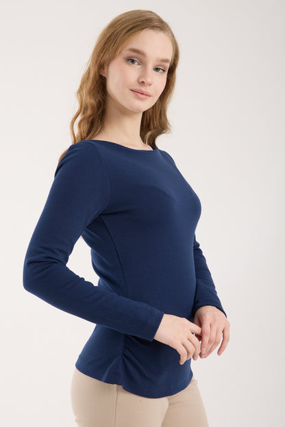 Kayık Yaka Brami Üst