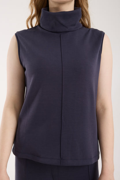 2'li Modal Takım Yırtmaç Detaylı Üst & Yüksek Bel Düz Kesim Pantolon