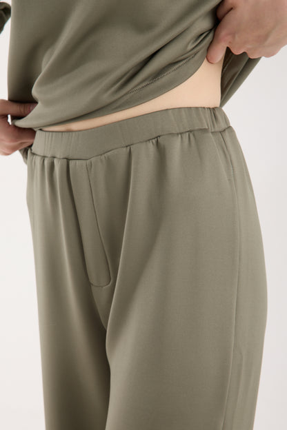 2 Parça Set Üç Çeyrek Kollu Üst & Rahat Modal Pantolon